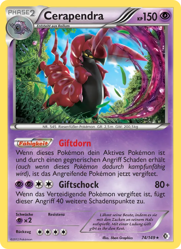 Cerapendra, Überschrittene Schwellen No. 74