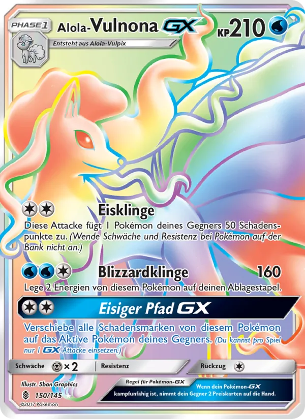 Alola Vulnona GX, Stunde der Wächter No. 150
