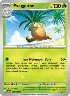Exeggutor, Kilat Rasi Nº 003 Normal