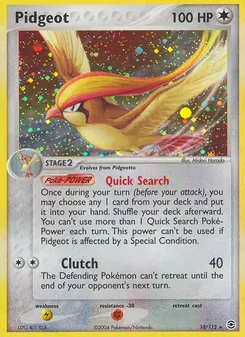 Pidgeot, FireRed & LeafGreen No. 10 Holo