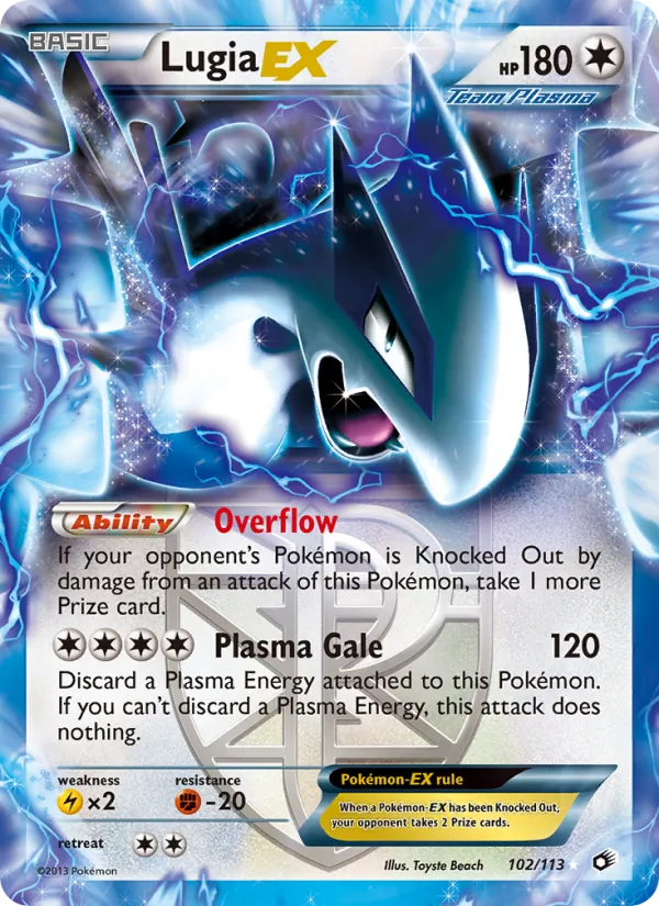 Lugia-EX, Legendary Treasures No. 102