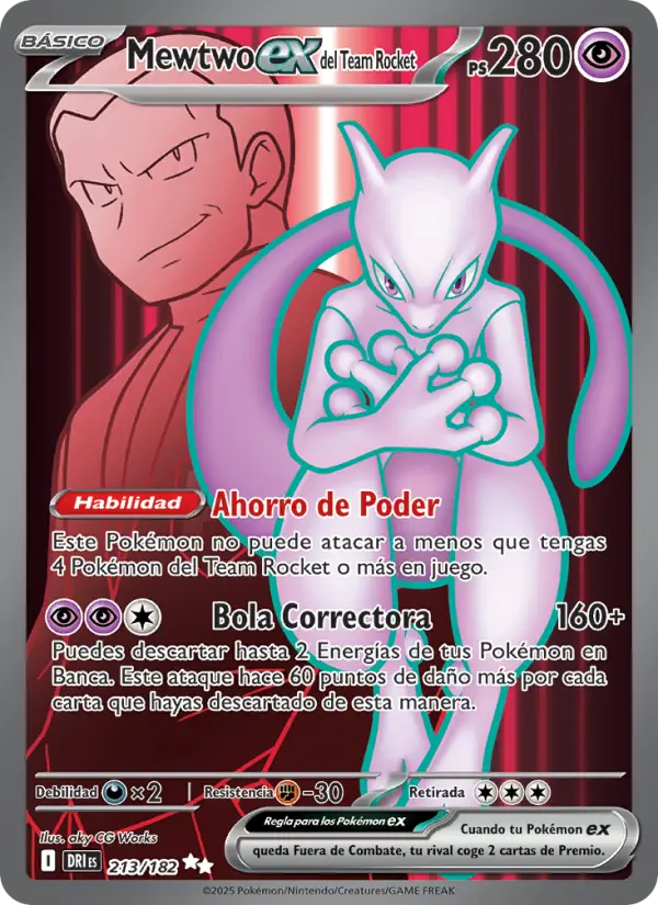 Mewtwo ex del Team Rocket, Rivales Predestinados Nº 213