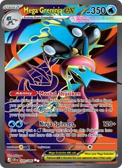 Mega Greninja ex, Chaos Rising Nº 100 Holo