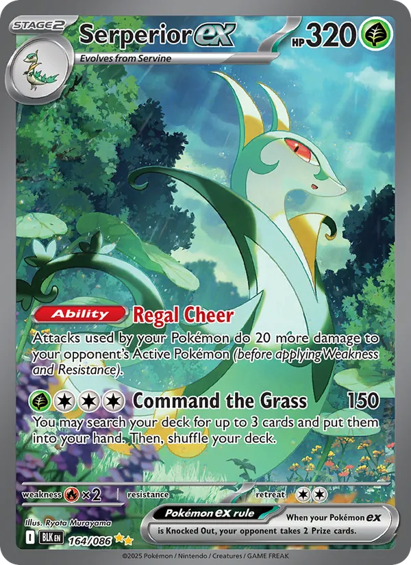Serperior ex, Black Bolt Nº 164