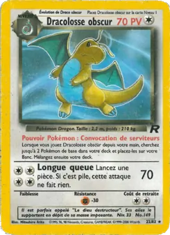 Dracolosse obscur, Team Rocket Nº 22 Normal