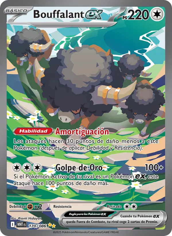 Bouffalant ex, Llama Blanca No. 170