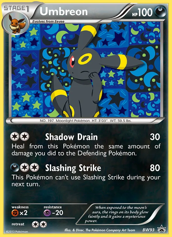 Umbreon, BW Black Star Promos Nº BW93
