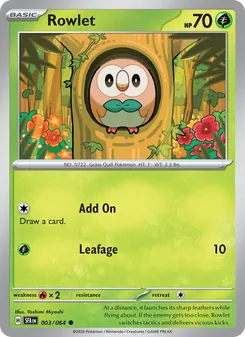 Rowlet, Shrouded Fable No. 003