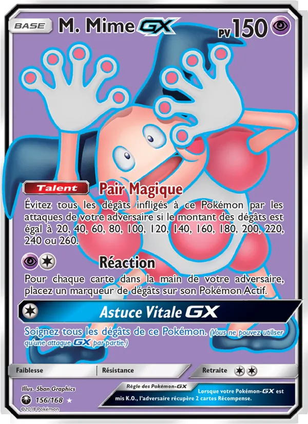 M. Mime GX, Tempête Céleste No. 156