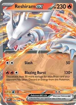 Reshiram ex, White Flare No. 020 Holo