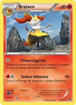 Braixen, XY No. 25 Normal