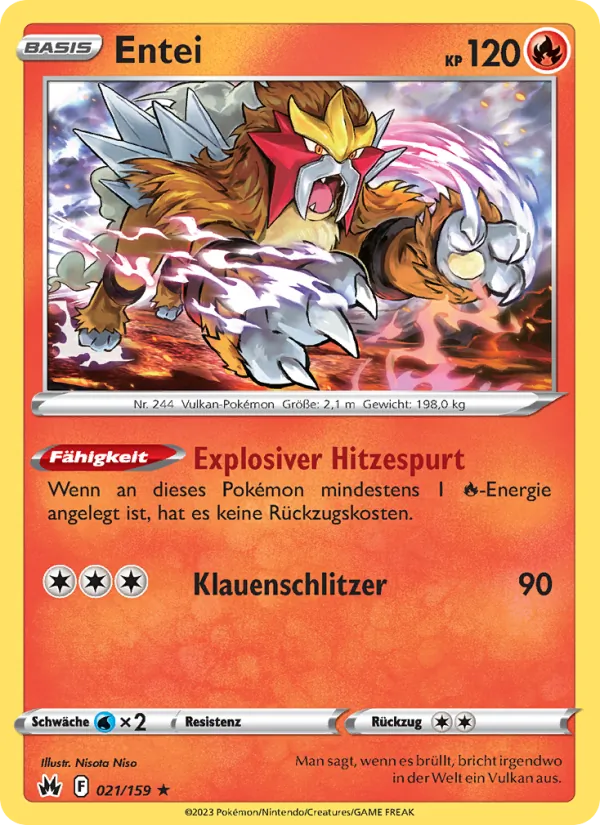 Entei, Zenit der Könige Nº 021