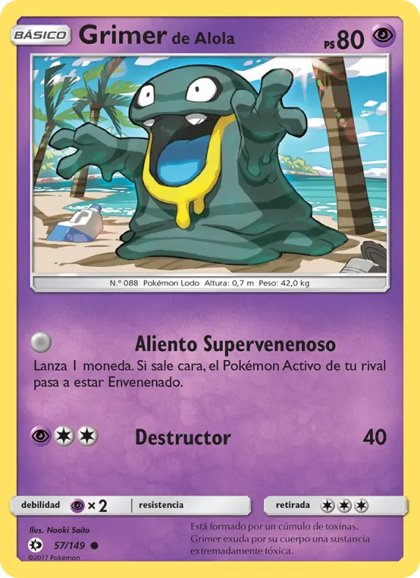 Grimer de Alola, Sol y Luna Nº 57