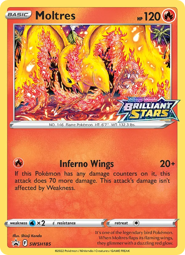 Moltres, SWSH Black Star Promos Nº SWSH185
