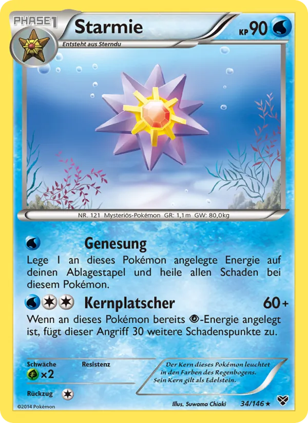 Starmie, XY No. 34