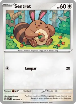 Sentret, Ikatan Takdir Nº 110 Normal