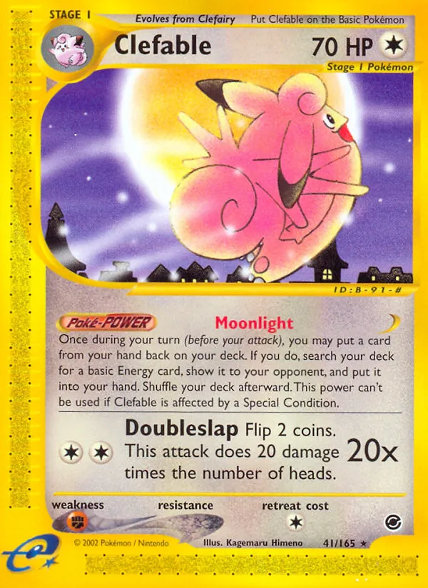 Clefable, Expedition Base Set No. 41
