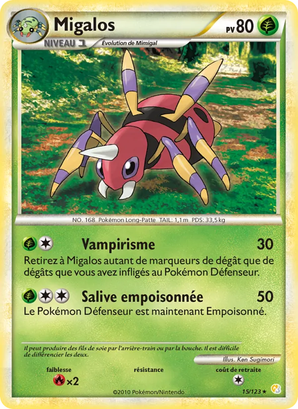 Migalos, HeartGold SoulSilver No. 15