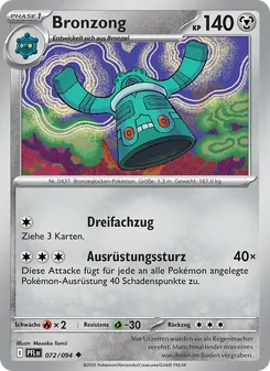 Bronzong, Fatale Flammen No. 072 Normal