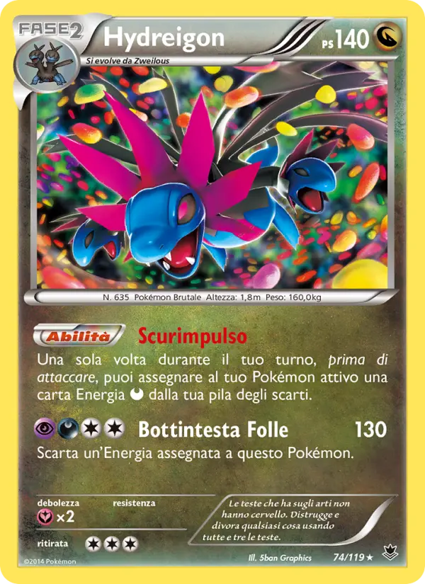 Hydreigon, Forze Spettrali No. 74