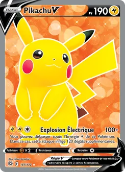 Pikachu V, Stars Étincelantes No. 157 Holo
