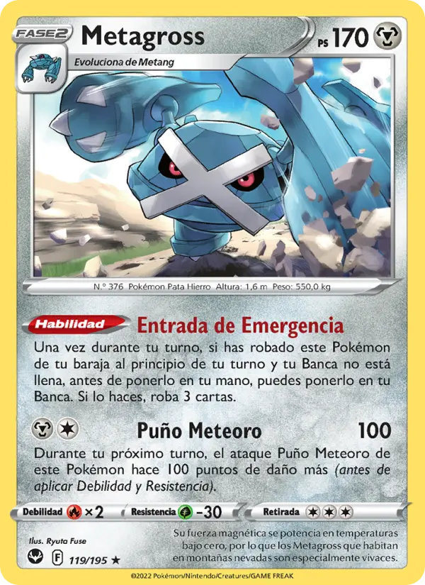 Metagross, Tempestad Plateada No. 119