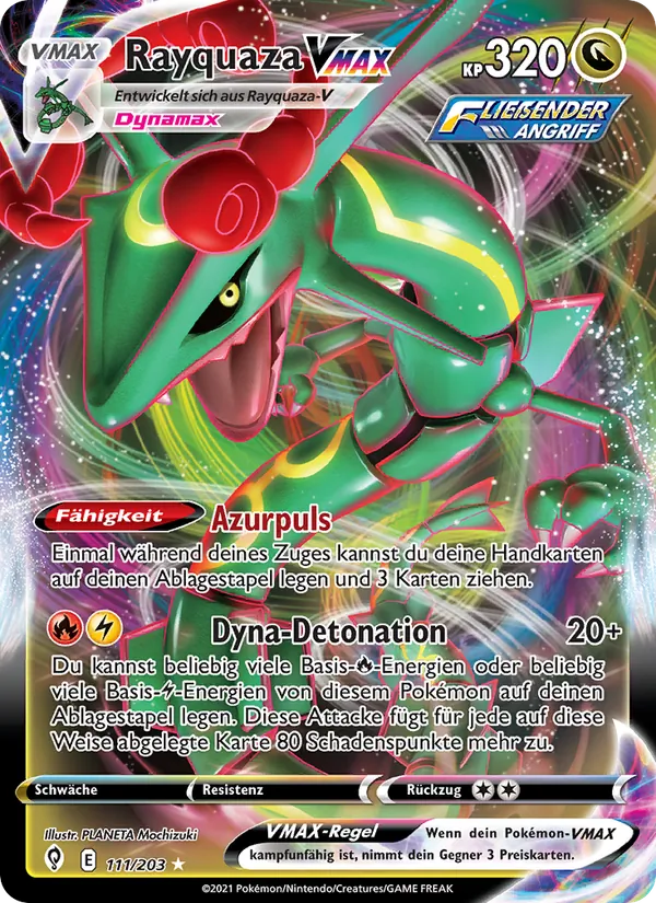 Rayquaza VMAX, Drachenwandel No. 111