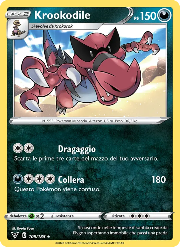 Krookodile, Voltaggio Sfolgorante Nº 109
