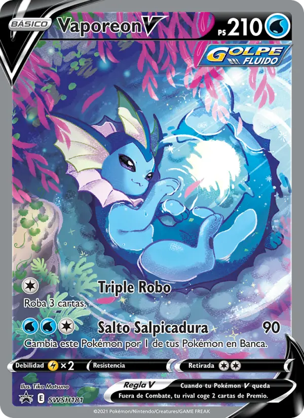 Vaporeon V, Cartas de promoción ESES Nº SWSH181