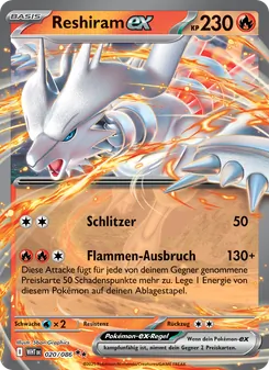 Reshiram-ex, Weiße Flammen Nº 020 Holo