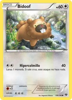Bidoof, XY No. 106 Normal