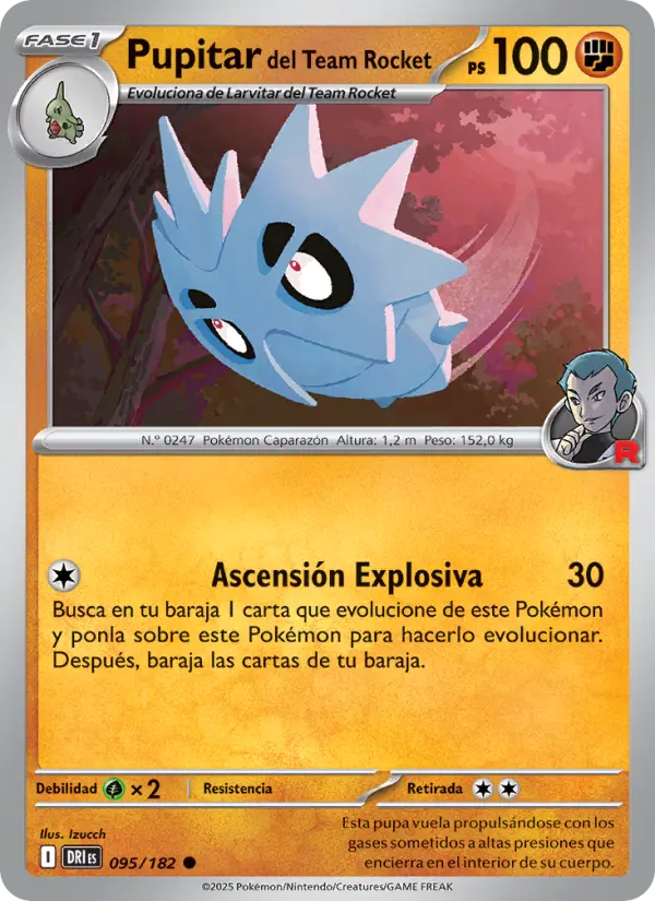 Pupitar del Team Rocket, Rivales Predestinados Nº 095