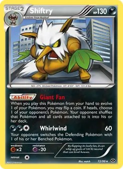 Shiftry, Next Destinies No. 72 Normal
