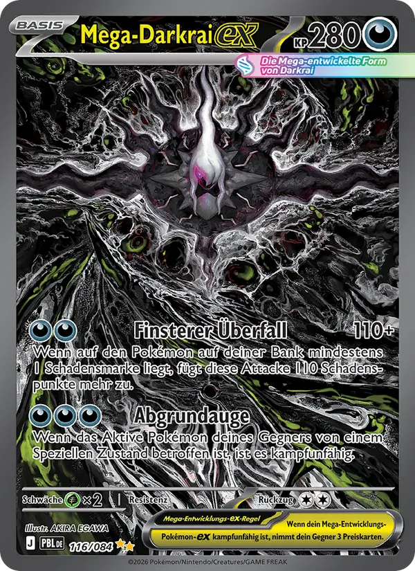 Mega-Darkrai-ex, Dunkelnacht Nº 116
