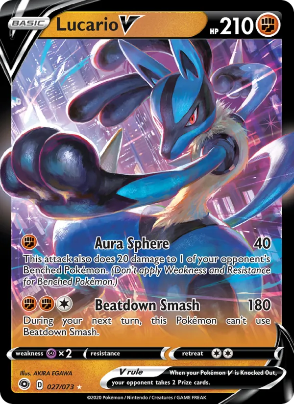 Lucario V, Champion's Path Nº 27