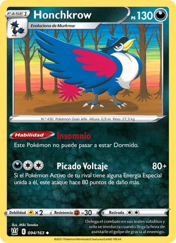 Honchkrow, Estilos de Combate Nº 94