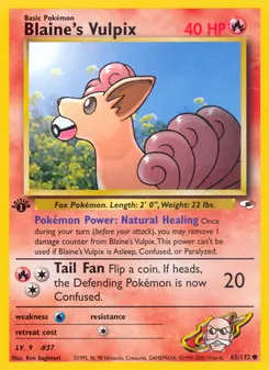 Blaine's Vulpix, Gym Heroes Nº 65 Normal