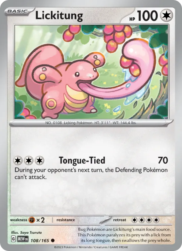 Lickitung, 151 Nº 108