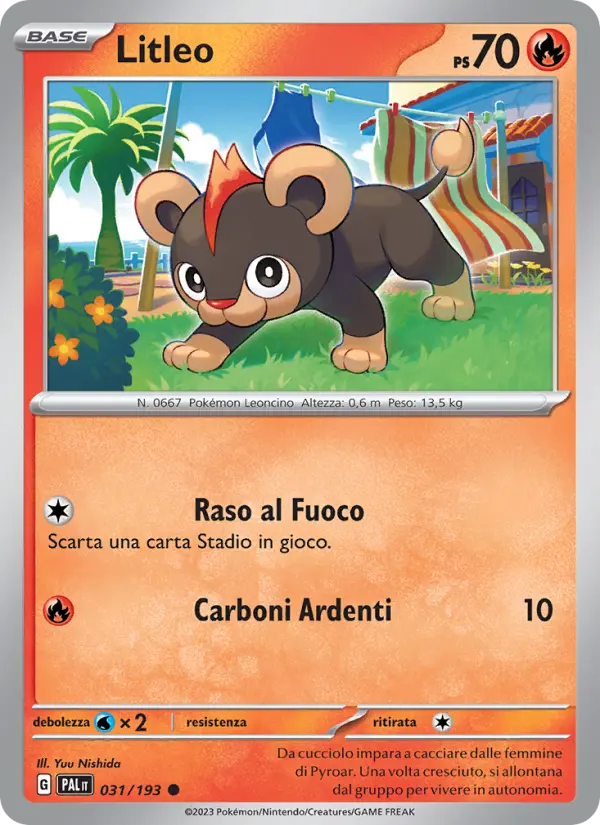 Litleo, Evoluzioni a Paldea No. 031