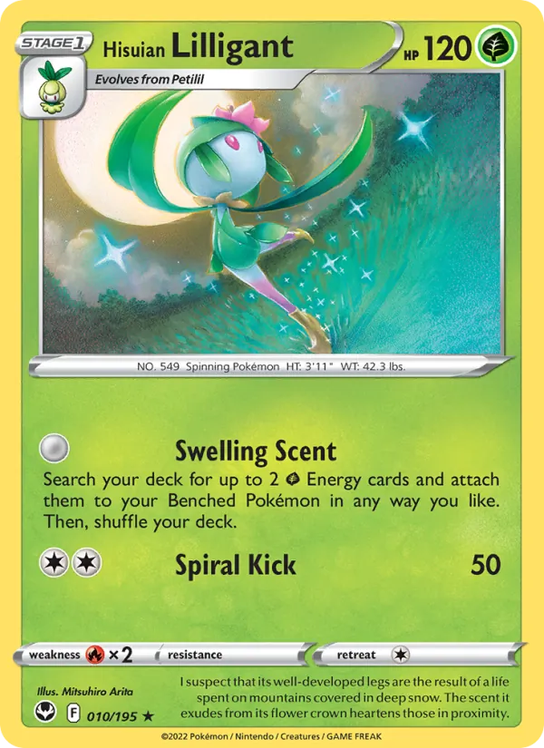 Hisuian Lilligant, Silver Tempest Nº 010