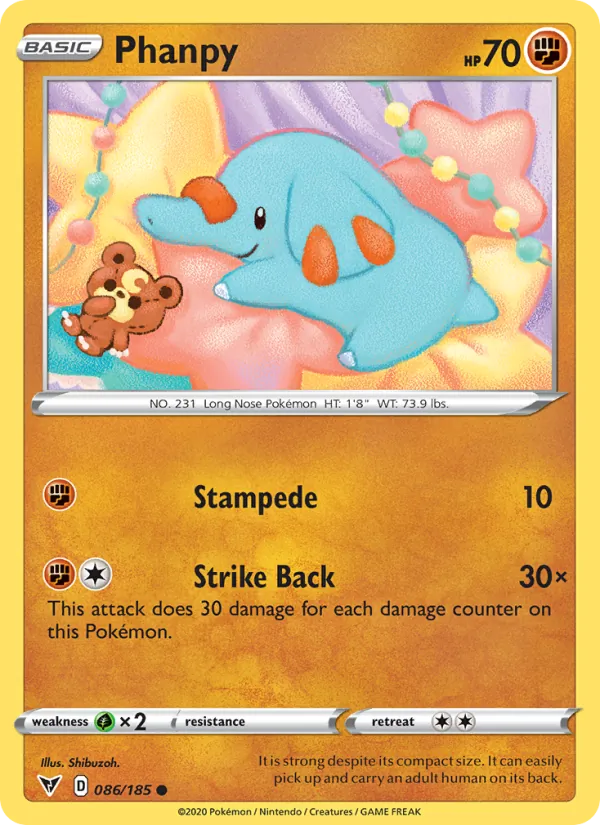 Phanpy, Vivid Voltage No. 86