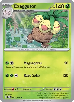 Exeggutor, Evoluciones Prismáticas No. 002 Normal