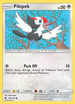Pikipek, Lost Thunder Nº 163 Normal