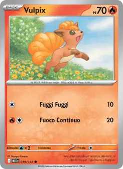 Vulpix, Megaevoluzione No. 019 Normal