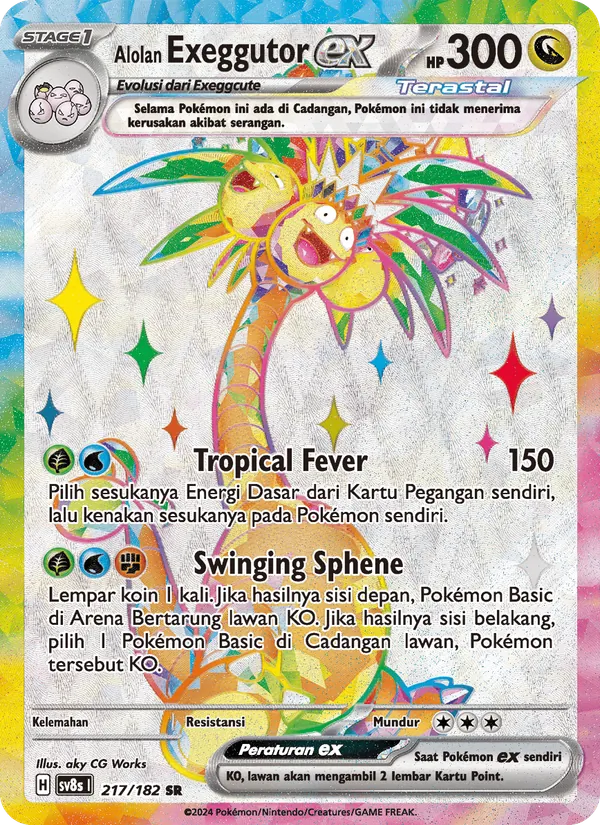 Alolan Exeggutor ex, Kilat Rasi No. 217