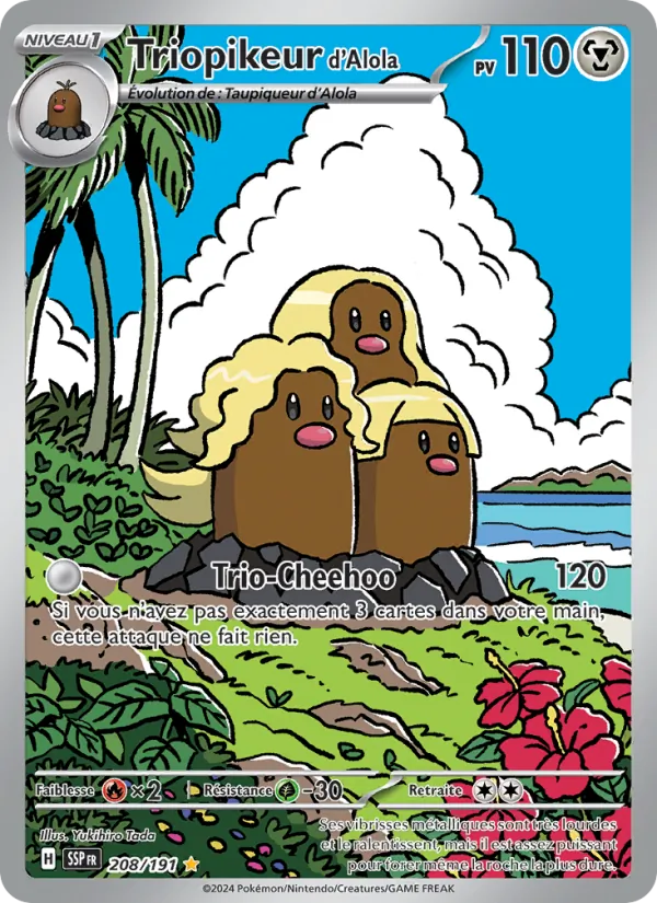 Triopikeur d'Alola, Étincelles Déferlantes No. 208