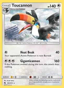 Toucannon, Lost Thunder Nº 166 Normal