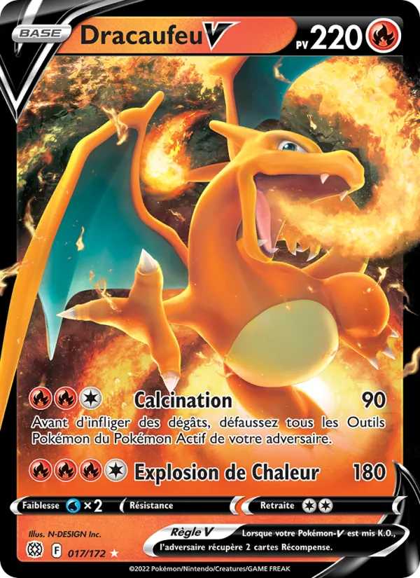 Dracaufeu V, Stars Étincelantes Nº 017