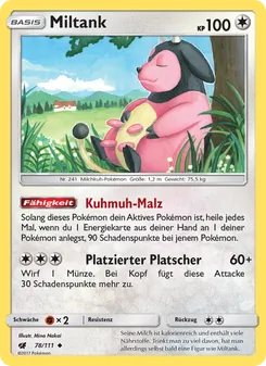 Miltank, Aufziehen der Sturmröte No. 78 Normal