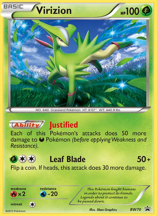 Virizion, BW Black Star Promos No. BW70
